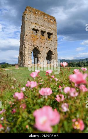 Temple of Janus, first century tower, Autun, Departement Saone-et-Loire, Region Bourgogne-Franche-Comte, Burgundy, France Stock Photo