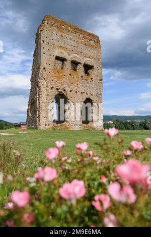 Temple of Janus, first century tower, Autun, Departement Saone-et-Loire, Region Bourgogne-Franche-Comte, Burgundy, France Stock Photo