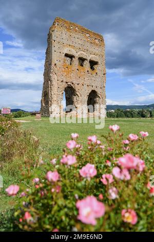 Temple of Janus, first century tower, Autun, Departement Saone-et-Loire, Region Bourgogne-Franche-Comte, Burgundy, France Stock Photo