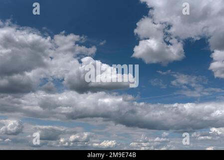 Stratocumulus cloud (Stratocumulus), Bavaria, Germany Stock Photo