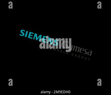 Siemens Gamesa, Logo, Black background Stock Photo - Alamy