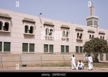 Exteriors of the Great Mosque of Dakar in Senegal Stock Photo