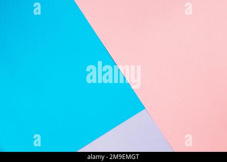 Colorful paper background, paper board and geometric figures, pastel colored Stock Photo