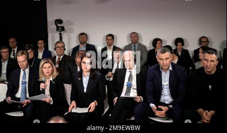 Forum President Borge Brende, First Lady of Ukraine Olena Zelenska