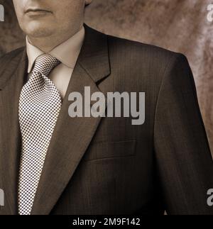 Cropped image of unknown man in suit Stock Photo