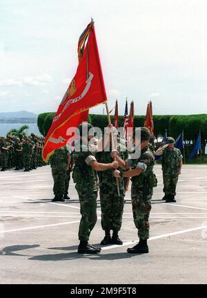 U.S. Marine Corps Brigadier General Brian Wolford commanding