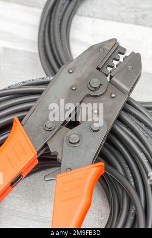 Chinese made unbranded MC4 Solar connector hand crimping tool & solar