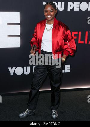 Westwood, United States. 17th Jan, 2023. WESTWOOD, LOS ANGELES, CALIFORNIA, USA - JANUARY 17: Bre-Z arrives at the Los Angeles Premiere Of Netflix's 'You People' held at the Regency Village Theatre on January 17, 2023 in Westwood, Los Angeles, California, United States. (Photo by Xavier Collin/Image Press Agency) Credit: Image Press Agency/Alamy Live News Stock Photo