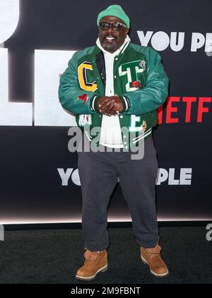 Westwood, United States. 17th Jan, 2023. WESTWOOD, LOS ANGELES, CALIFORNIA, USA - JANUARY 17: Cedric The Entertainer arrives at the Los Angeles Premiere Of Netflix's 'You People' held at the Regency Village Theatre on January 17, 2023 in Westwood, Los Angeles, California, United States. (Photo by Xavier Collin/Image Press Agency) Credit: Image Press Agency/Alamy Live News Stock Photo