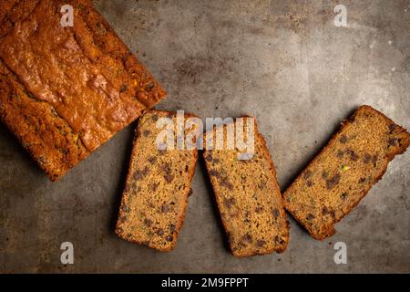 Chocolate chip zucchini bread Stock Photo