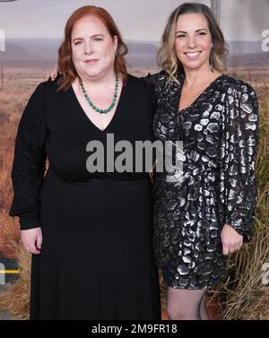 Los Angeles, USA. 17th Jan, 2023. (L-R) Nora Zuckerman and Lilla Zuckerman at the Peacock''s POKER FACE Los Angeles Premiere held at the Hollywood Legion Theater in Hollywood, CA on Tuesday, ?January 17, 2023. (Photo By Sthanlee B. Mirador/Sipa USA) Credit: Sipa USA/Alamy Live News Stock Photo