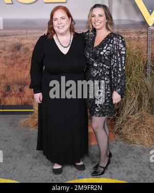 Los Angeles, USA. 17th Jan, 2023. (L-R) Nora Zuckerman and Lilla Zuckerman at the Peacock''s POKER FACE Los Angeles Premiere held at the Hollywood Legion Theater in Hollywood, CA on Tuesday, ?January 17, 2023. (Photo By Sthanlee B. Mirador/Sipa USA) Credit: Sipa USA/Alamy Live News Stock Photo