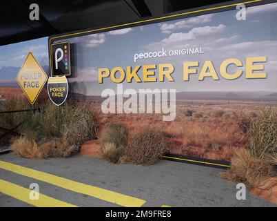 Los Angeles, USA. 17th Jan, 2023. Atmosphere at the Peacock''s POKER FACE Los Angeles Premiere held at the Hollywood Legion Theater in Hollywood, CA on Tuesday, ?January 17, 2023. (Photo By Sthanlee B. Mirador/Sipa USA) Credit: Sipa USA/Alamy Live News Stock Photo