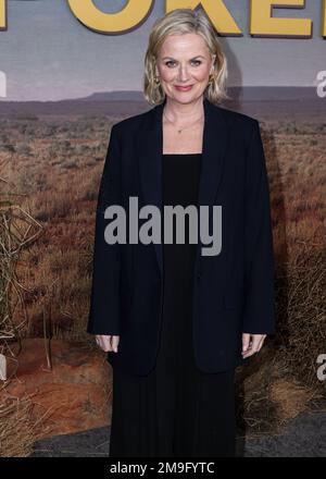 Hollywood, United States. 17th Jan, 2023. HOLLYWOOD, LOS ANGELES, CALIFORNIA, USA - JANUARY 17: American comedian, actress, writer, producer and director Amy Poehler arrives at the Los Angeles Premiere Of Peacock's 'Poker Face' Season 1 held at Hollywood Post 43 at Hollywood Legion Theater on January 17, 2023 in Hollywood, Los Angeles, California, United States. (Photo by Rudy Torres/Image Press Agency) Credit: Image Press Agency/Alamy Live News Stock Photo