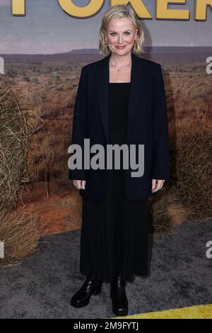 Hollywood, United States. 17th Jan, 2023. HOLLYWOOD, LOS ANGELES, CALIFORNIA, USA - JANUARY 17: American comedian, actress, writer, producer and director Amy Poehler arrives at the Los Angeles Premiere Of Peacock's 'Poker Face' Season 1 held at Hollywood Post 43 at Hollywood Legion Theater on January 17, 2023 in Hollywood, Los Angeles, California, United States. (Photo by Rudy Torres/Image Press Agency) Credit: Image Press Agency/Alamy Live News Stock Photo