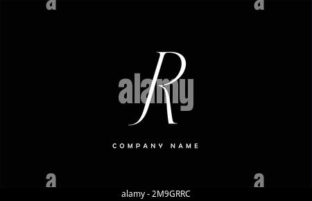 RJ, JR Abstract Letters Logo Monogram Stock Vector