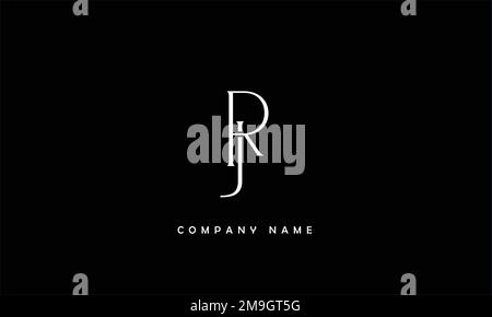 RJ, JR Abstract Letters Logo Monogram Stock Vector
