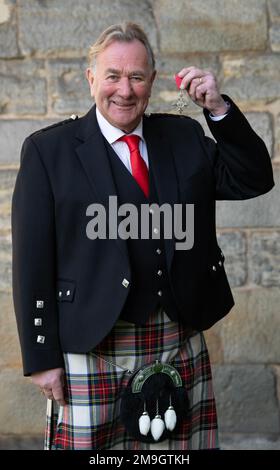 Alan Rough after being made Order of the British Empire during an ...
