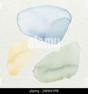 Colorful watercolor brush strokes vector Stock Vector