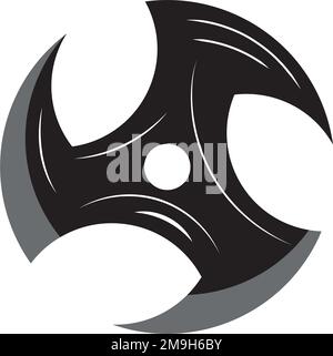 Isolated colored shuriken sketch icon Vector Stock Vector