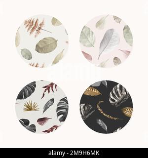 Tropical leaf seamless patterned background vector Stock Vector