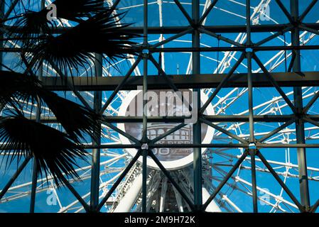 View of Centennial Ferris Wheel, Chicago, Illinois, USA Stock Photo