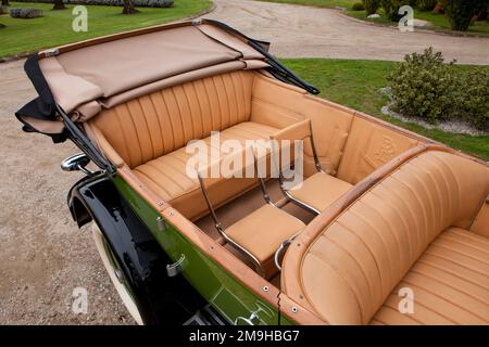 Interior view of 1926 Packard Eight 243 7-Passenger Touring car Stock Photo