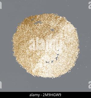 Glittery gold full moon vector icon Stock Vector