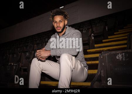 Barry Cotter signs for Barnsley on a 3.5 year deal at Oakwell, Barnsley, United Kingdom, 18th January 2023  (Photo by Mark Cosgrove/News Images) Stock Photo