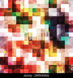 bright  square seamless pattern Stock Vector