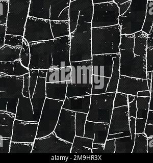 urban monochrome seamless pattern with grunge effect Stock Vector