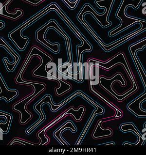 spectrum geometric seamless pattern Stock Vector
