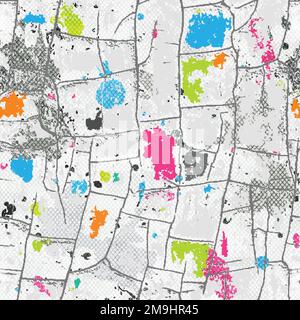 multicolor grunge seamless texture Stock Vector