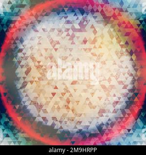 abstract triangle background with grunge effect Stock Vector