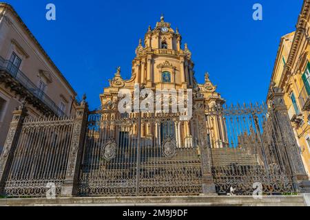 Saint George Cathedral in Ragusa Ibla (San Giorgio) Stock Photo