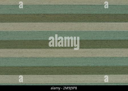 Striped green wood texture. Wooden shield glued from different types of wood in natural green color, top view Stock Photo