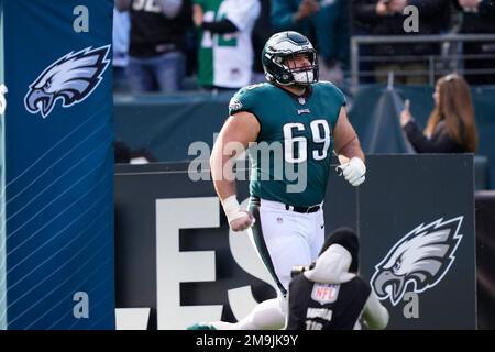 Philadelphia Eagles' Landon Dickerson runs onto the field before an NFL  football game against the New York Giants, Sunday, Dec. 26, 2021, in  Philadelphia. (AP Photo/Matt Rourke Stock Photo - Alamy