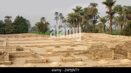 The Northern Palace at Tell el-Amarna also known as Akhetaten, horizon of the Aten, Middle Egypt Stock Photo