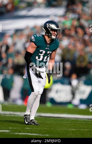 Philadelphia Eagles' Reed Blankenship warms up before an NFL divisional  round playoff football game, Saturday, Jan. 21, 2023, in Philadelphia. (AP  Photo/Matt Slocum Stock Photo - Alamy