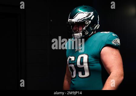 Philadelphia Eagles' Landon Dickerson runs onto the field before an NFL  football game against the New York Giants, Sunday, Dec. 26, 2021, in  Philadelphia. (AP Photo/Matt Rourke Stock Photo - Alamy