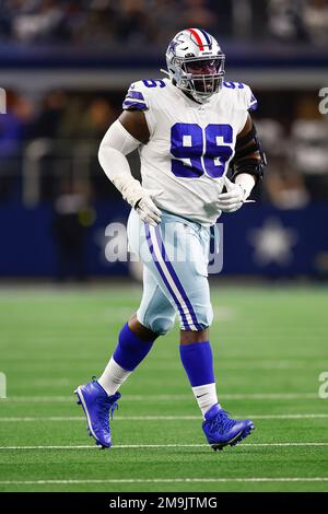 Cincinnati, OH, USA. 13th Dec, 2020. Dallas Cowboys defensive tackle  Neville Gallimore #96 breaks through between Cincinnati Bengals offensive  guard Quinton Spain #67 and Cincinnati Bengals offensive tackle Bobby Hart  #68 during