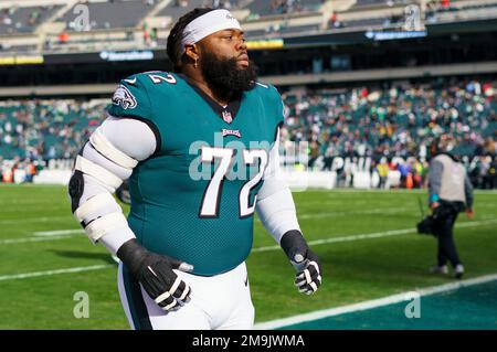 Philadelphia Eagles defensive tackle Linval Joseph (72) looks on prior to  the NFL football game against the New York Giants, Sunday, Jan. 8, 2023, in  Philadelphia. (AP Photo/Chris Szagola Stock Photo - Alamy