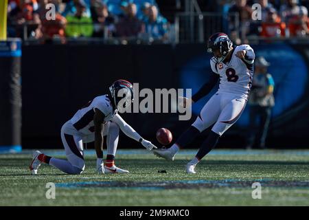 Denver Broncos cornerback Faion Hicks takes part in drills during a rookie  mini camp NFL football session Friday, May 13, 2022, at the team's  headquarters in Centennial, Colo. (AP Photo/David Zalubowski Stock