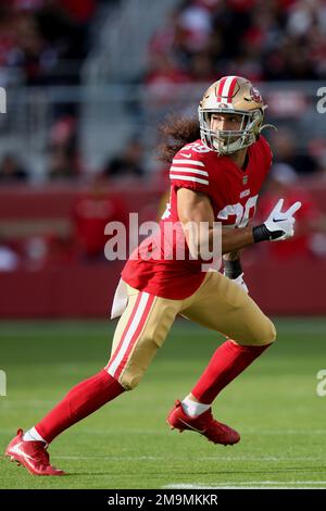 November 21, 2021 - Jacksonville, FL, U.S: San Francisco 49ers safety Talanoa  Hufanga (29) before 1st half NFL football game between the San Francisco  49ers and the Jacksonville Jaguars at TIAA Bank