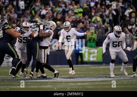 AFC punter AJ Cole of the Las Vegas Raiders (6) during the first half of  the Pro Bowl NFL football game, Sunday, Feb. 6, 2022, in Las Vegas. (AP  Photo/Rick Scuteri Stock