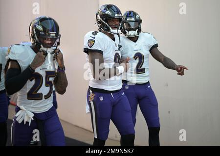 Baltimore Ravens cornerback Kevon Seymour (25) reacts during the second  half of an NFL football game against the Denver Broncos, Sunday, Dec. 4,  2022, in Baltimore. (AP Photo/Nick Wass Stock Photo - Alamy