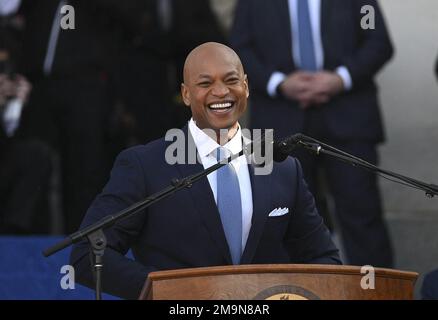 Maryland Gov.-elect Wes Moore Leads A March To The State House Prior To ...