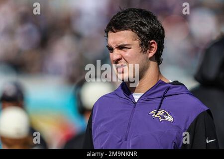 Tampa Bay, Florida, USA, August 26, 2023, Baltimore Ravens Tight End  Charlie Kolar #88 makes a run in the first quarter at Raymond James  Stadium. (Photo by Marty Jean-Louis/Sipa USA) Credit: Sipa