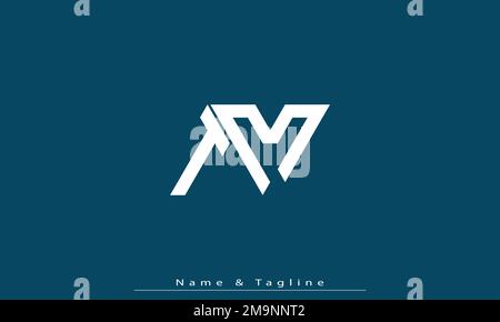 Alphabet letters Initials Monogram logo TM , MT Stock Vector