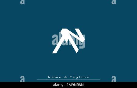 Alphabet letters Initials Monogram logo TN , NT Stock Vector
